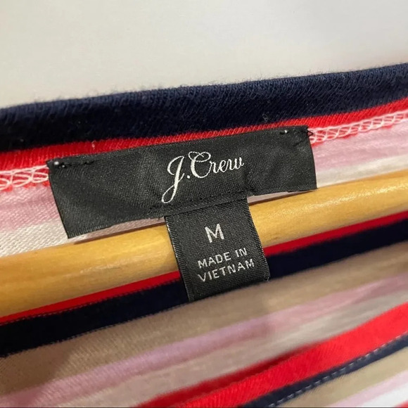 J. Crew Multicolor Striped Long Sleeve Tee - Picture 3 of 4